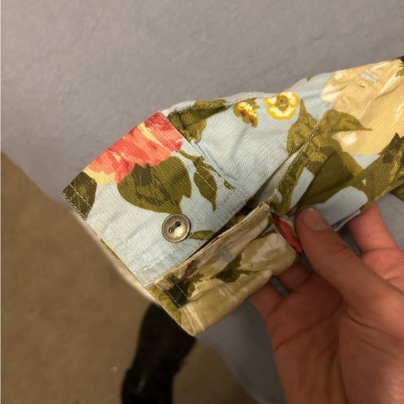 Roaman’s Floral Longsleeve Button Up Shirt Size 1X RN88842 NWOT Pockets - Picture 11 of 16